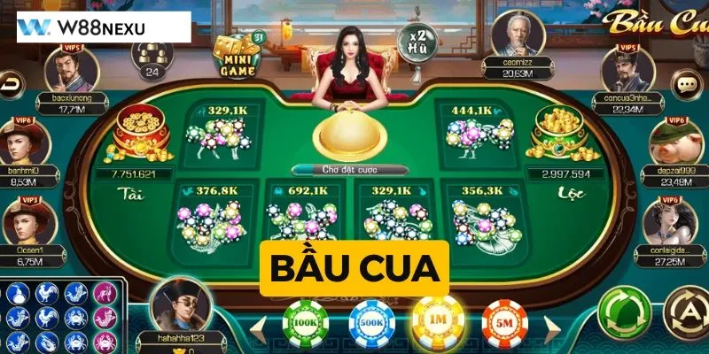 Bầu Cua W88: Chi Tiết Hướng Dẫn Cược Và Mẹo Cược Lãi Lớn Bầu Cua W88 là trò chơi có lượt đặt cược rất lớn mỗi ngày.
