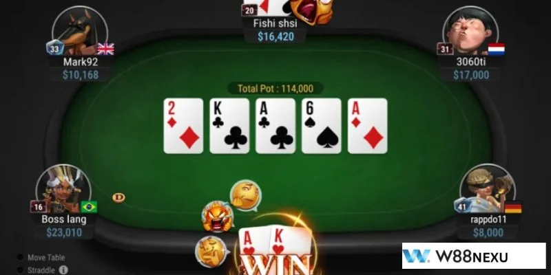 Chơi Bài Poker W88: Thắng Đậm Chỉ Sau 5 Phút Tìm Hiểu Chơi bài Poker có vòng cược tuần tự.
