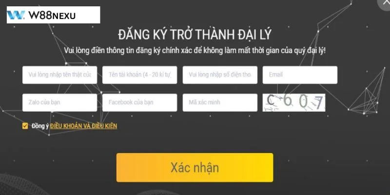 Đại Lý W88 – Chính Sách Hợp Tác Hưởng Hoa Hồng Khủng Các bước đăng ký đại lý nhanh gọn và diễn ra suôn sẻ.
