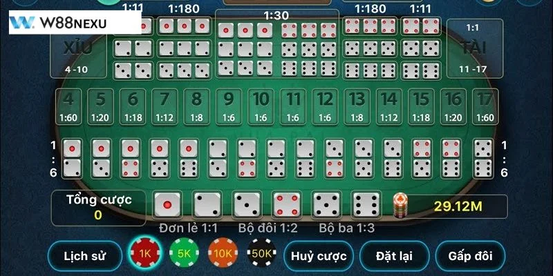Game Tài Xỉu W88 – Trải Nghiệm Cược Ăn Tiền Thưởng Lớn Chiến thuật chơi tài xỉu khôn ngoan giúp bạn thắng lớn trên bàn cược.