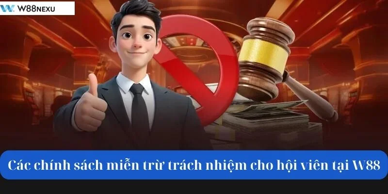 Các chính sách miễn trừ trách nhiệm cho hội viên tại W88.